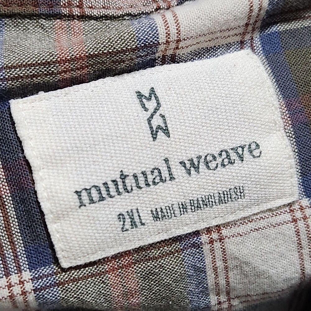 Mutual Weave Shirt Size 2XL Plaid Button Up Short Sleeve - Picture 7 of 8
